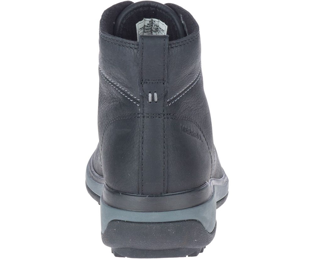 Merrell Boots Black - Snowcreek Lace Waterproof - Womens 42NKFJZDB